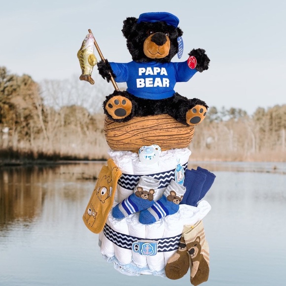 Fisherman Diaper Cake